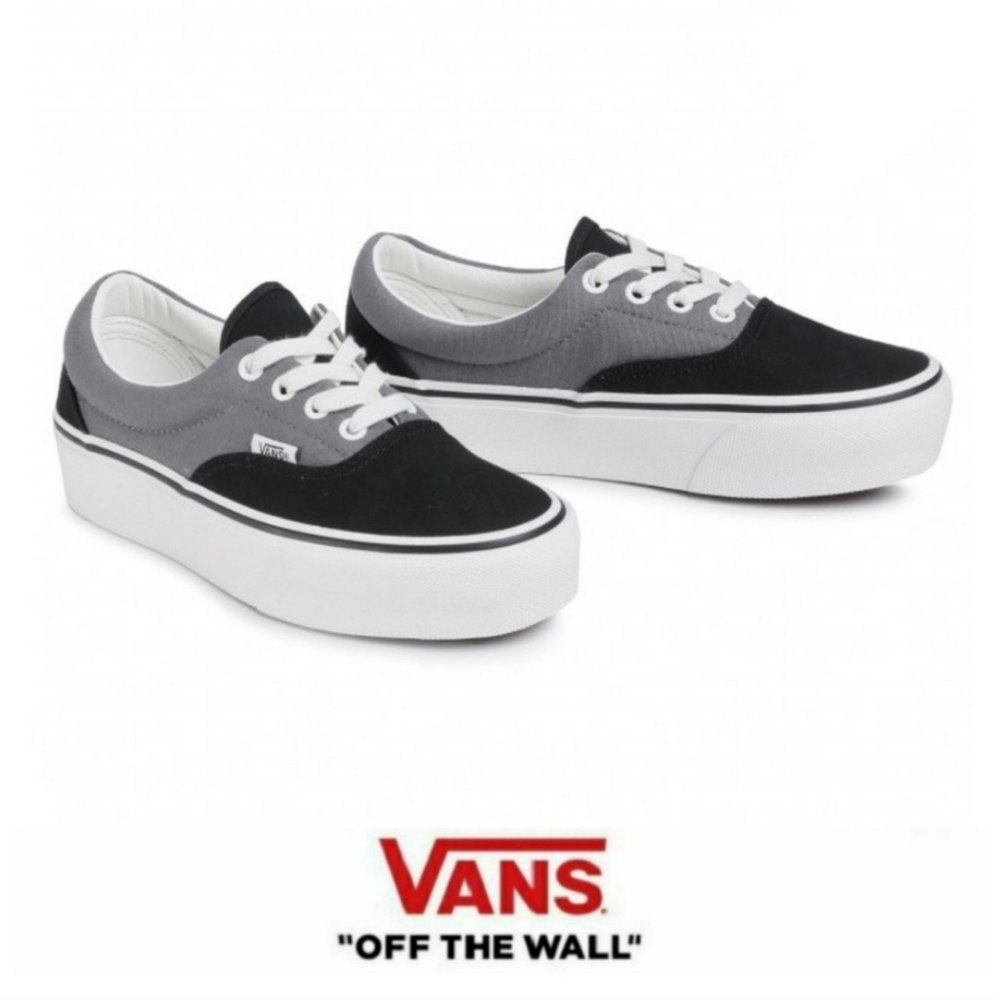Brand new era platform vans black and pewter mens size 6.5